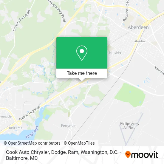Cook Auto Chrysler, Dodge, Ram map