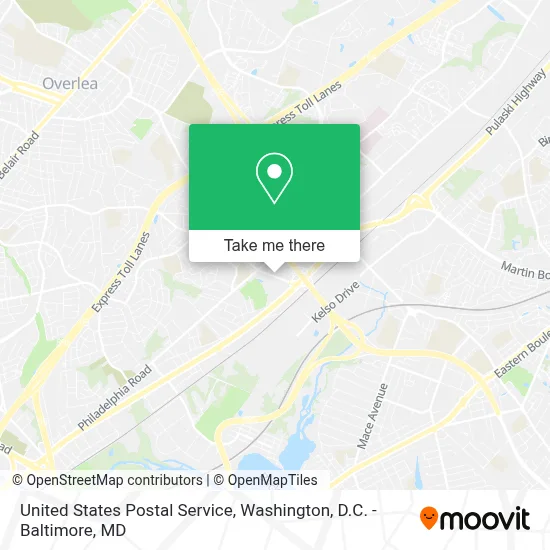 United States Postal Service map