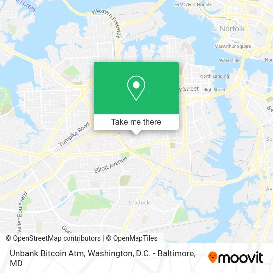 Unbank Bitcoin Atm map