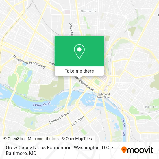 Grow Capital Jobs Foundation map