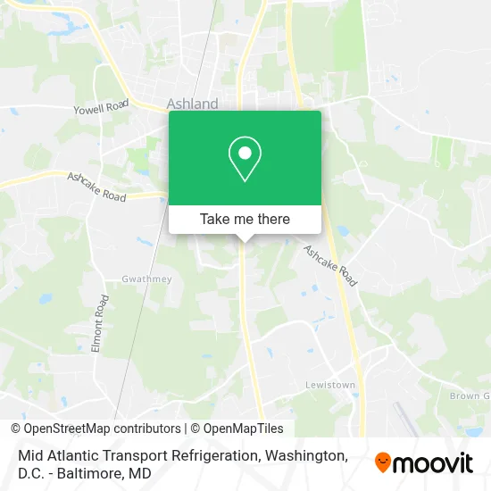 Mid Atlantic Transport Refrigeration map