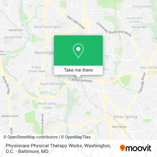 Physiocare Physical Therapy Works map