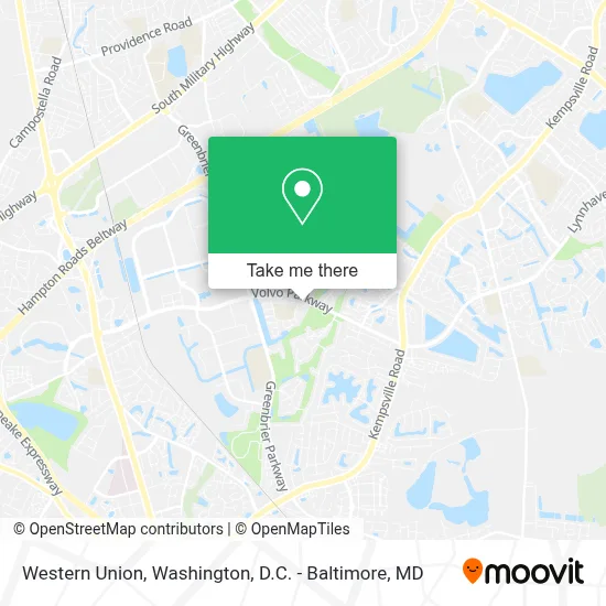 Western Union map