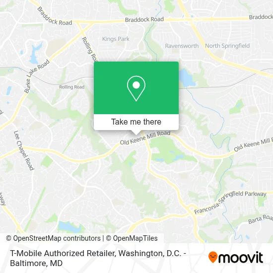 T-Mobile Authorized Retailer map