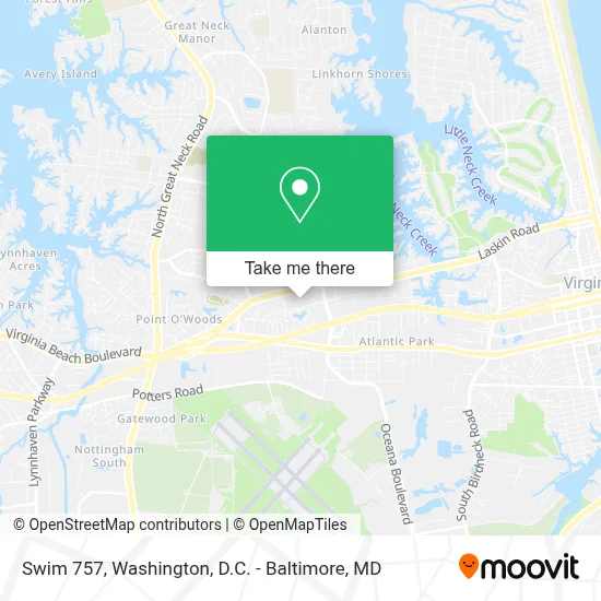 Swim 757 map