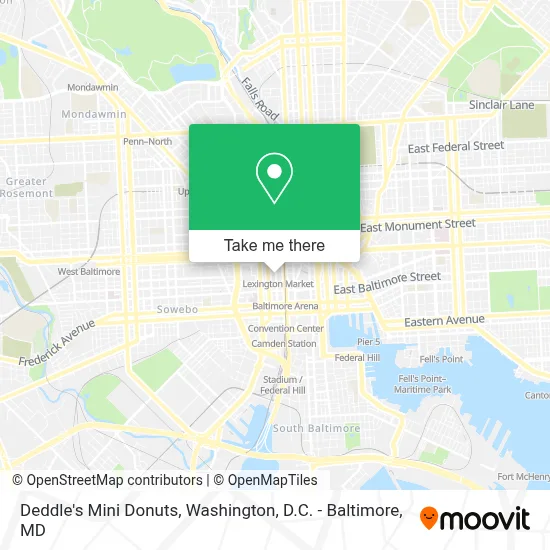 Deddle's Mini Donuts map