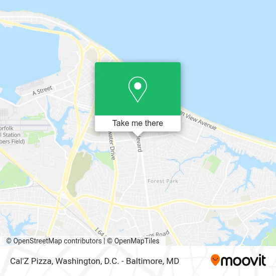 Cal'Z Pizza map