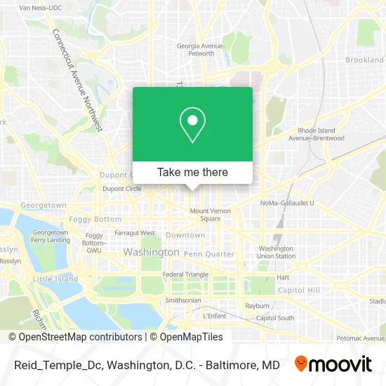 Reid_Temple_Dc map