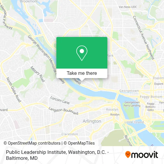 Public Leadership Institute map