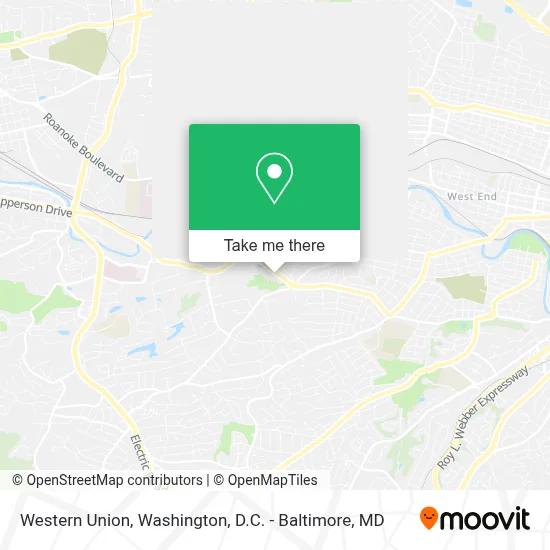 Western Union map