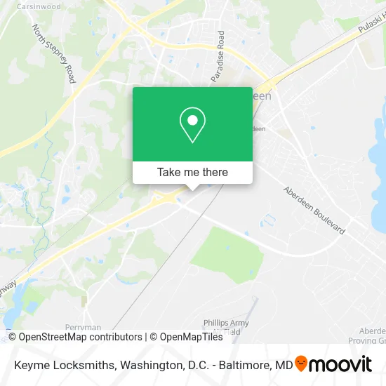 Keyme Locksmiths map