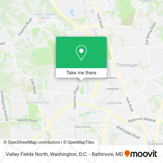 Valley Fields North map