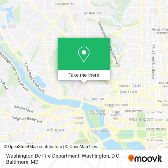 Washington Dc Fire Department map