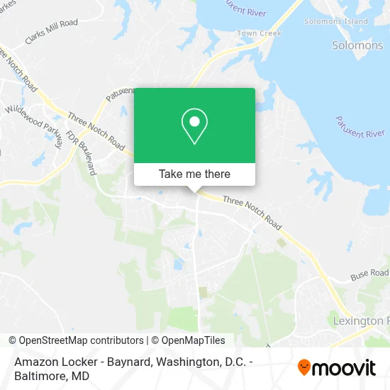 Amazon Locker - Baynard map