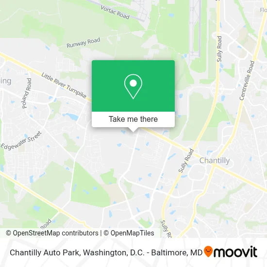 Chantilly Auto Park map