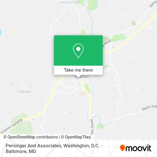 Persinger And Associates map