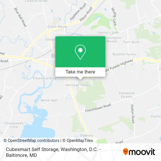 Cubesmart Self Storage map