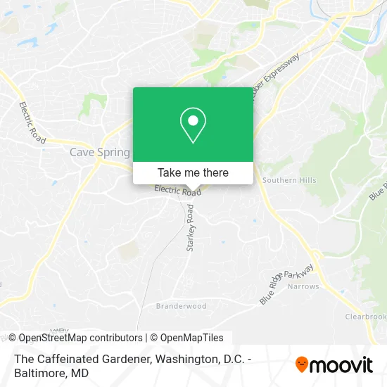 The Caffeinated Gardener map
