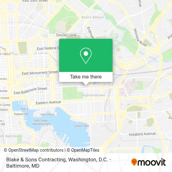 Blake & Sons Contracting map
