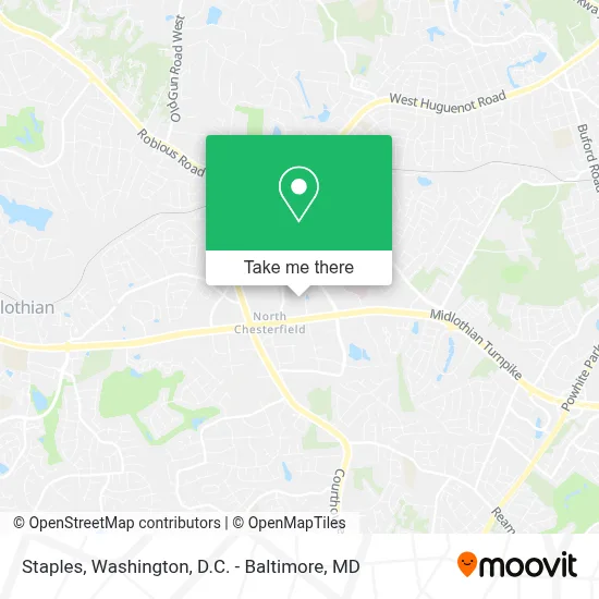 Staples map