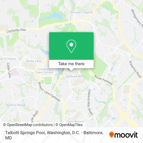 Talbott Springs Pool map
