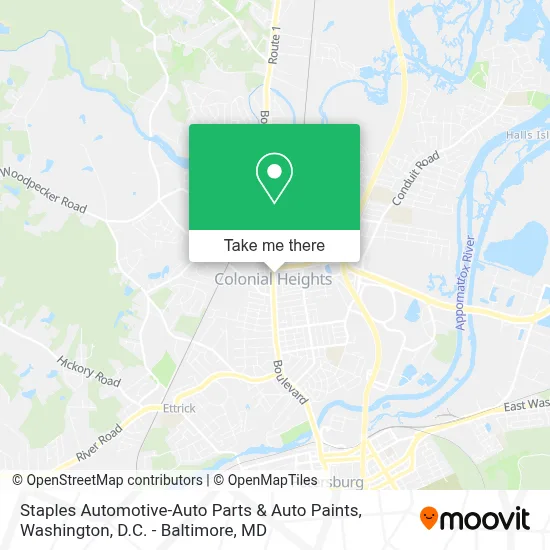 Staples Automotive-Auto Parts & Auto Paints map