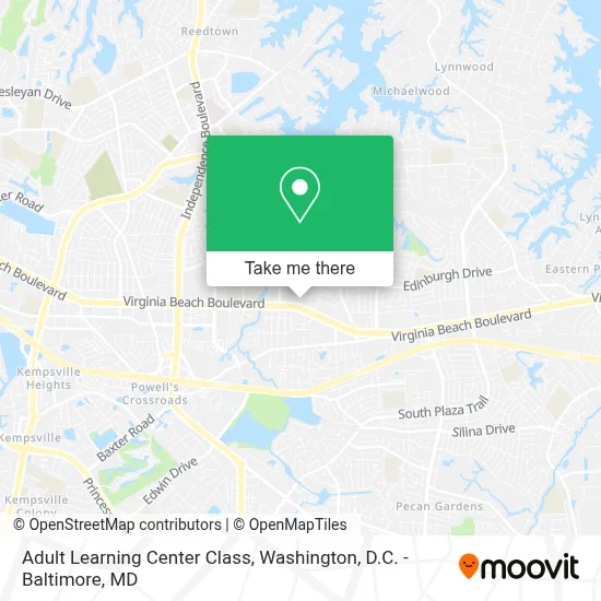 Adult Learning Center Class map