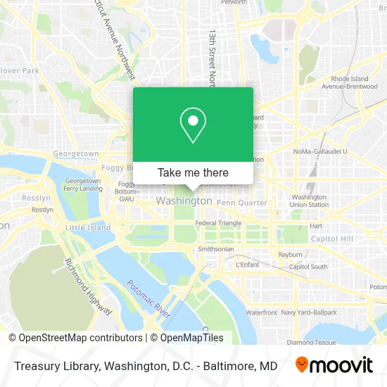 Treasury Library map