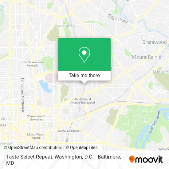 Taste Select Repeat map
