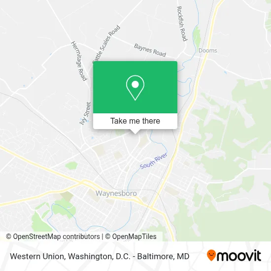 Western Union map