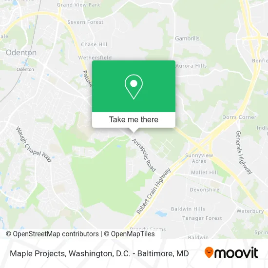 Maple Projects map