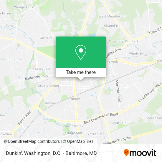 Dunkin' map