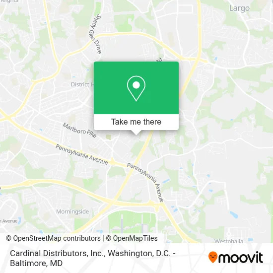Cardinal Distributors, Inc. map
