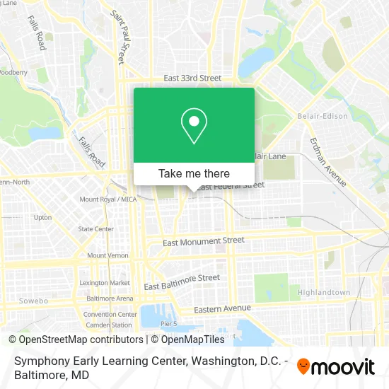 Symphony Early Learning Center map