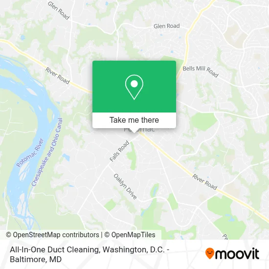 All-In-One Duct Cleaning map
