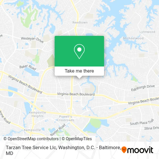 Tarzan Tree Service Llc map