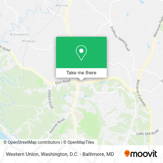 Western Union map