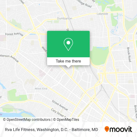 Rva Life Fitness map