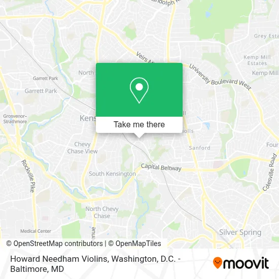 Howard Needham Violins map