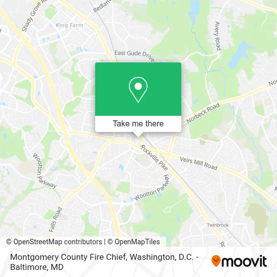 Montgomery County Fire Chief map