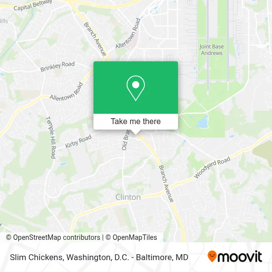 Slim Chickens map