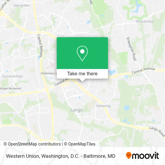 Western Union map