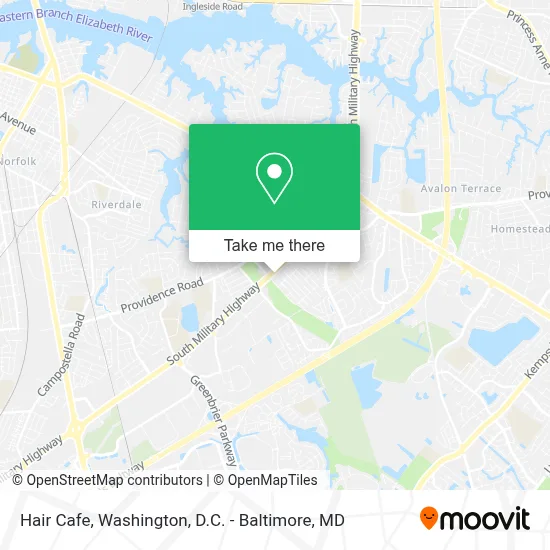 Hair Cafe map