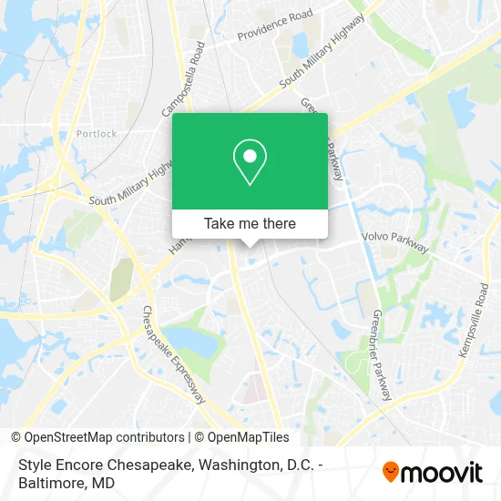 Style Encore Chesapeake map