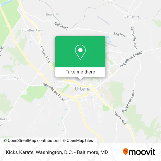 Kicks Karate map