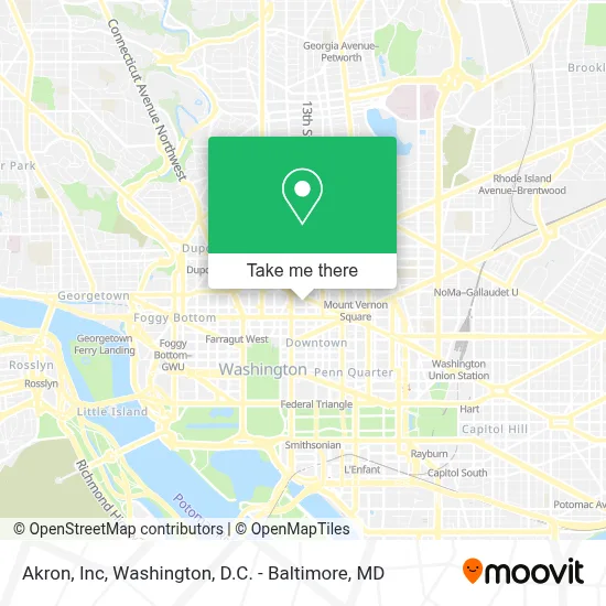 Akron, Inc map
