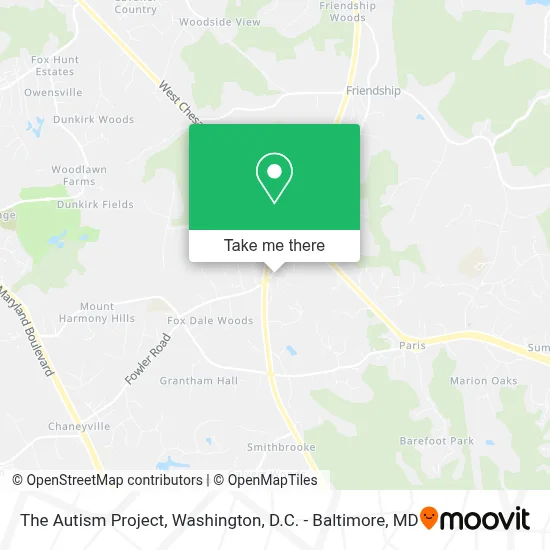The Autism Project map