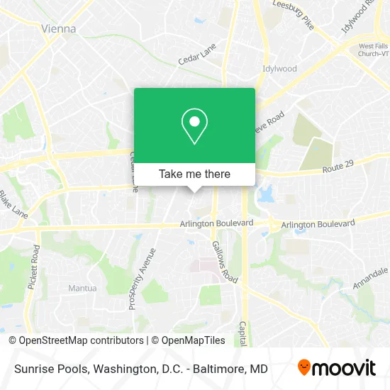 Sunrise Pools map