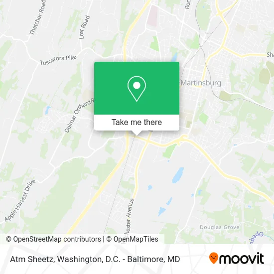 Atm Sheetz map