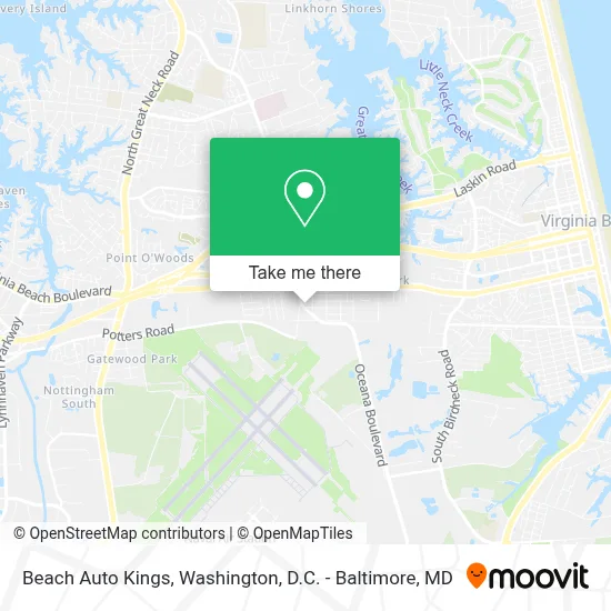 Beach Auto Kings map